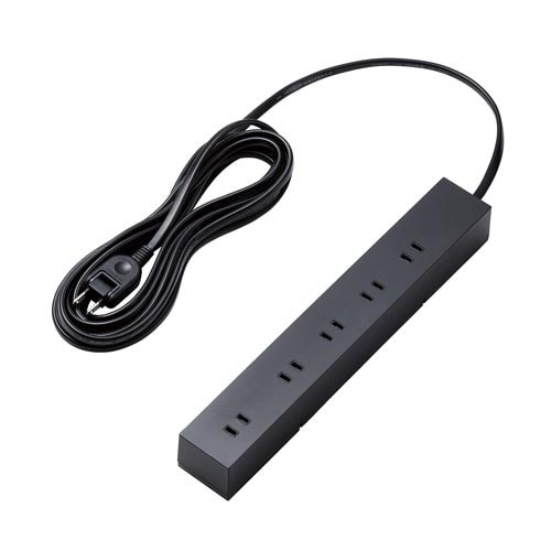 電源タップ 2P 10個口(上5+側面5) 5m