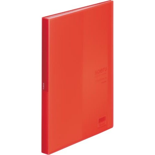 soeruクリヤーブック 40P サニーレッド