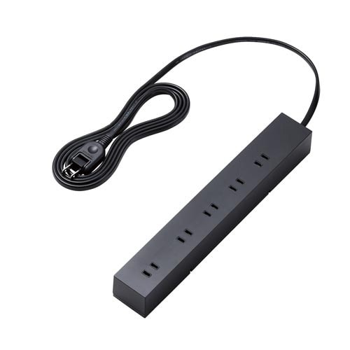 電源タップ 2P 10個口(上5+側面5) 2m