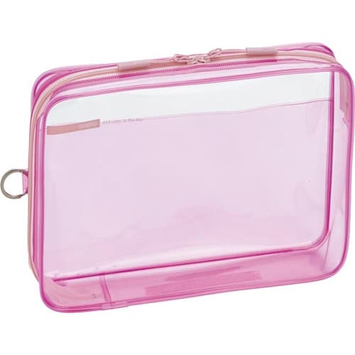 SOERU クリヤーボックスケース ピーチピンク