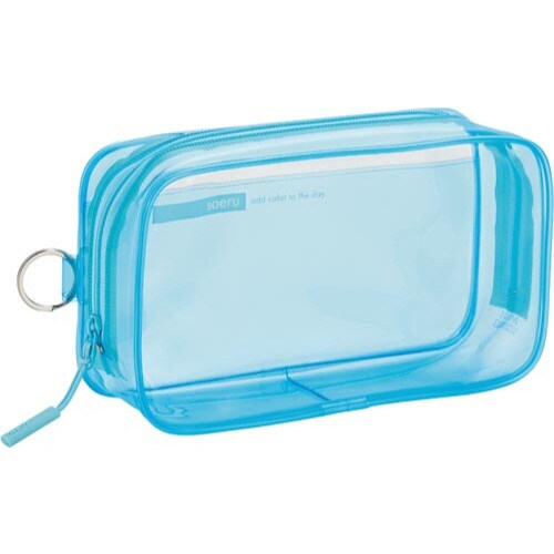 クリヤーボックスペンケース アイスブルー