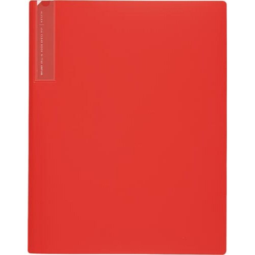 抗菌スリムクリヤーブック A4 10P 赤 20冊