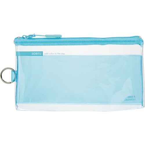 SOERU クリヤーペンケース アイスブルー