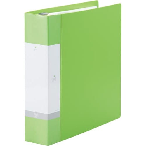 クリヤーブック交換式 A4背幅65mm黄緑 4冊