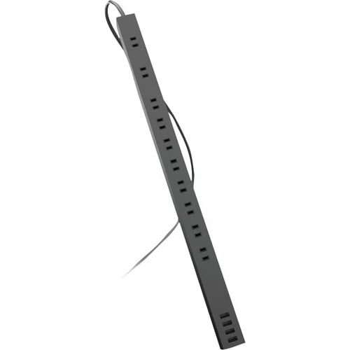 USBタップ 電源 10個口+A×4ポート 黒