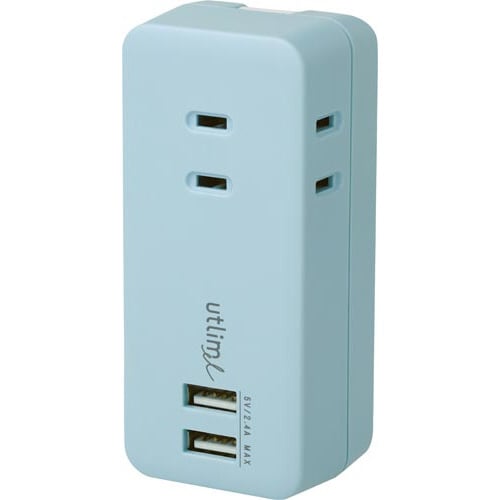 3個口コンセント 直挿しタイプ USBポート付