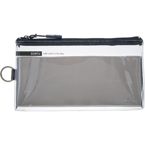 SOERU クリヤーペンケース スモークブラック