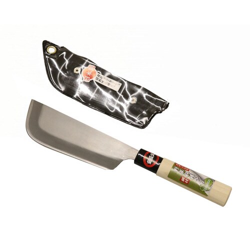 ステンレス野菜収穫包丁 鋼付