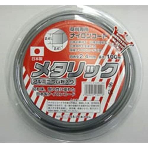 浅香 ナイロンコードメタリック 2.4角 100m