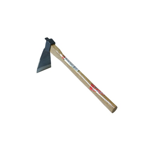 鍛造片手中バチ鍬 柄付