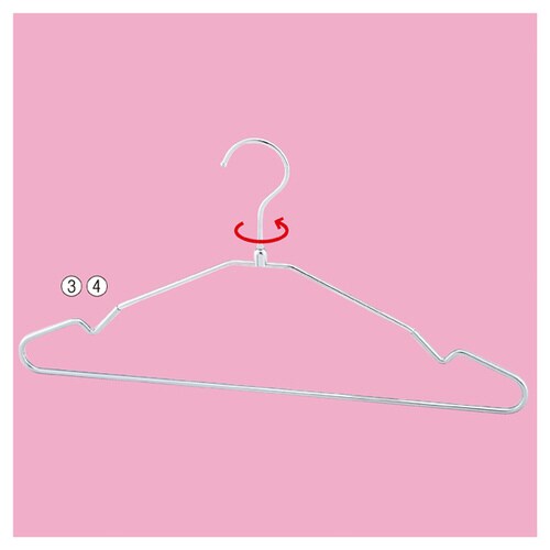 スチール製ハンガーW42cm ビニールコーティング