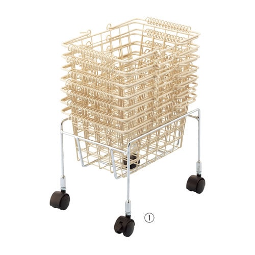 スチール製買い物カゴ用置き台 SSサイズ