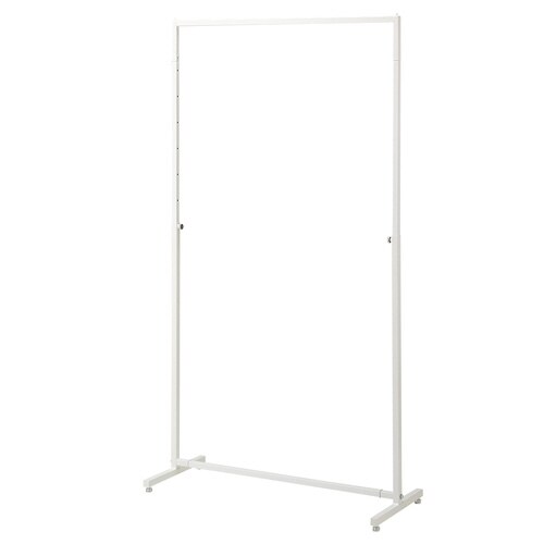 ハンガーラック W90cm 角パイプ ホワイト