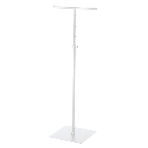 T字ハンガー 丸パイプ 白