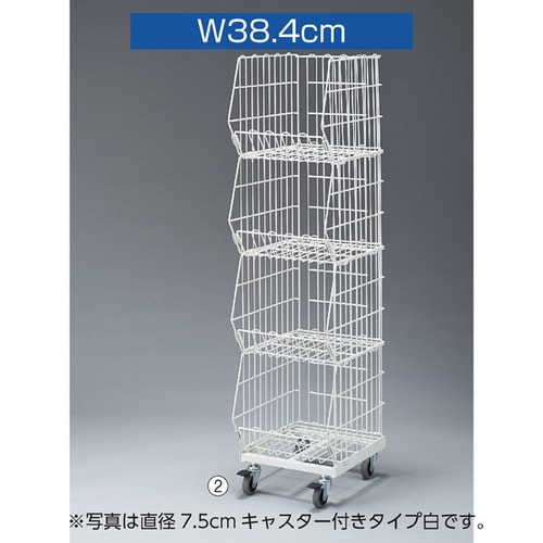 高機能ジャンブルバスケットW38.4cm 黒 3段