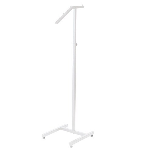 傾斜ハンガー 角パイプ 白