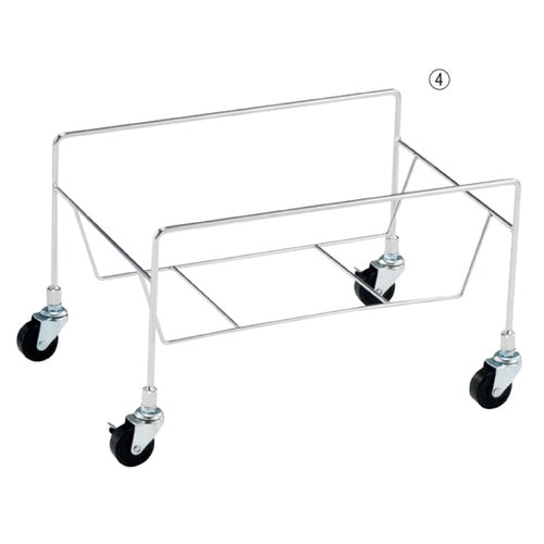 スチール製買い物カゴ用置き台 Lサイズ