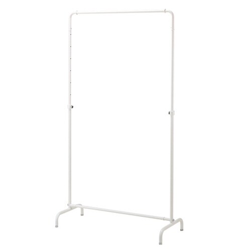 ハンガーラック W90cm 丸パイプ ホワイト