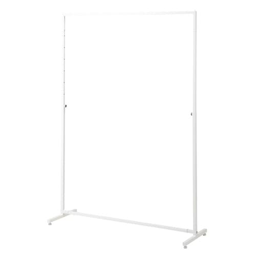 ハンガーラック W120cm 角パイプ ホワイト