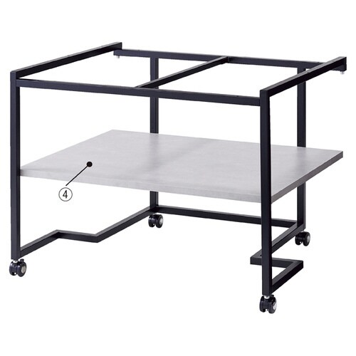 ステップテーブル用 追加棚 ラスティック柄