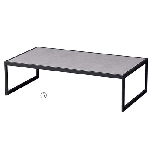 ステップテーブル上置き台 D50cm 黒 エクリュ