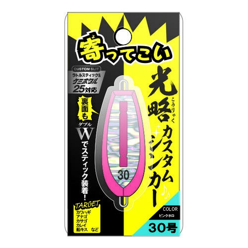 光略カスタムシンカー 30号 ピンクホロ