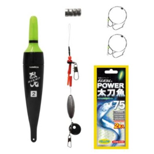 烈光太刀魚ウキ仕掛セットB 2号 A20929