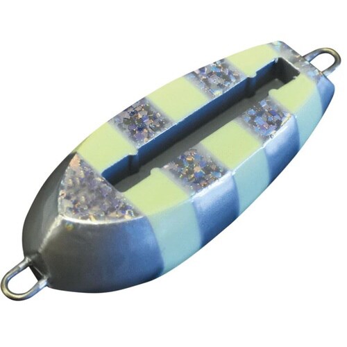 光略カスタムシンカー 30号 シルバーゼブラ