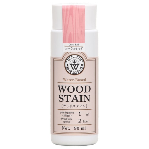 ウッドステイン コーラルレッド 90ml