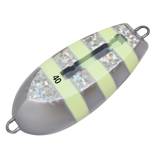 光略カスタムシンカー 40号 シルバーゼブラ