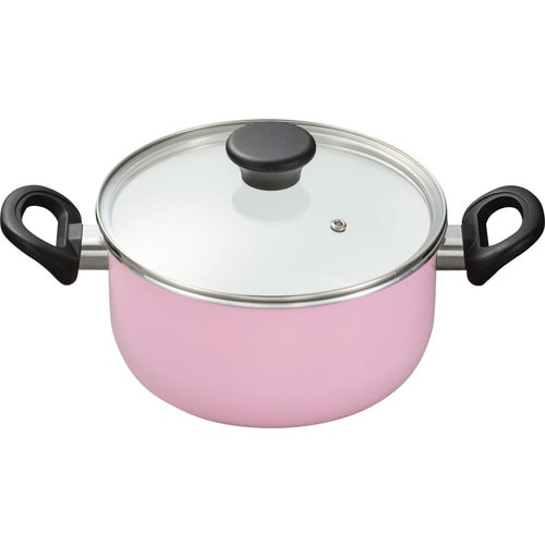 両手鍋 20cm 白ピンク CN−G20B−WPK