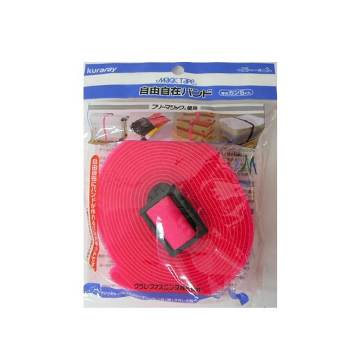 自由自在バンド 25mm×3m レッド