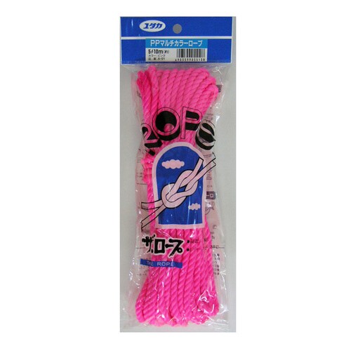 パイレンカラーロープ 5mm×10m ピンク