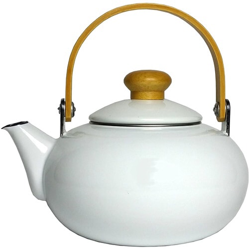 雅ホーローケットル 白