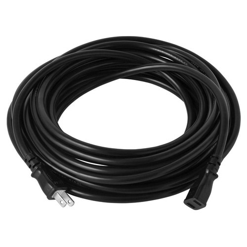 延長コード 黒 2×0.75×10m 1口