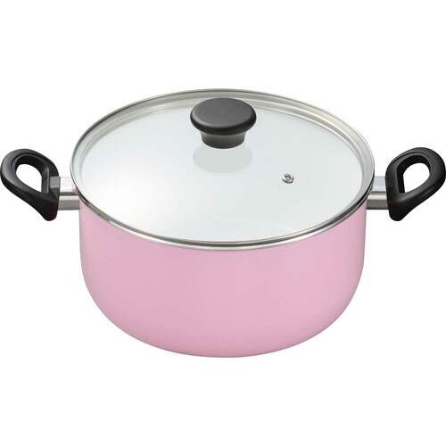 両手鍋 24cm 白ピンク CN−G24B−WPK
