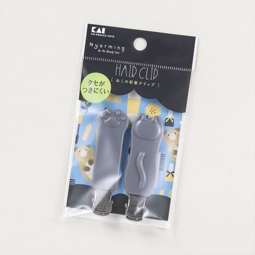 ねこの前髪クリップ