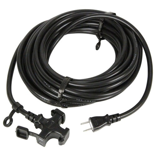 延長コード 黒 2×1.25×10m 3口