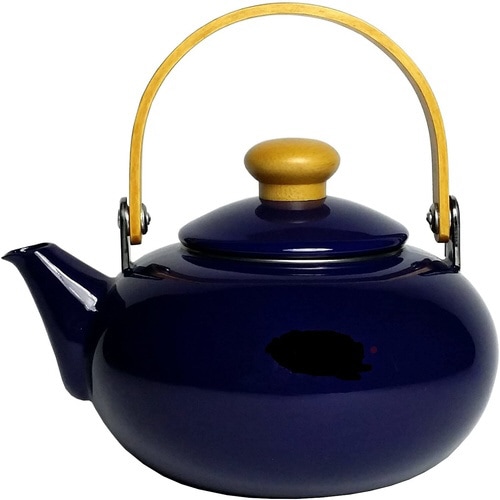 雅ホーローケットル 青
