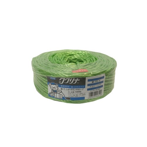 PSロープ 5mm×100m グリーン M−115