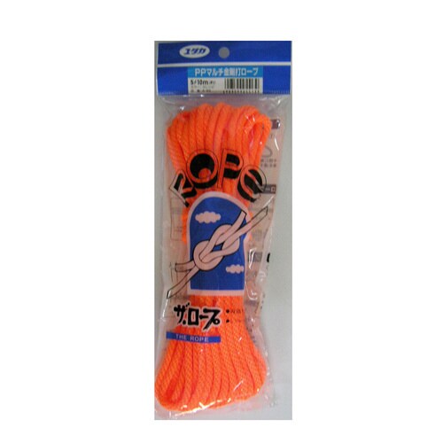 パイレン金剛打カラーロープ 5×10m オレンジ
