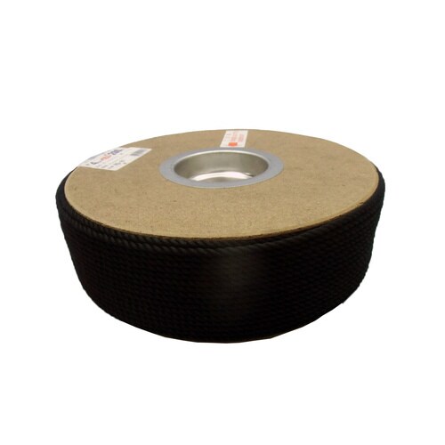 ポリエステルロープ ドラム 4mm×200m 黒