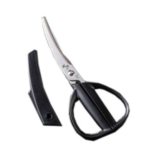 関孫六 カーブキッチン鋏 キャップ付