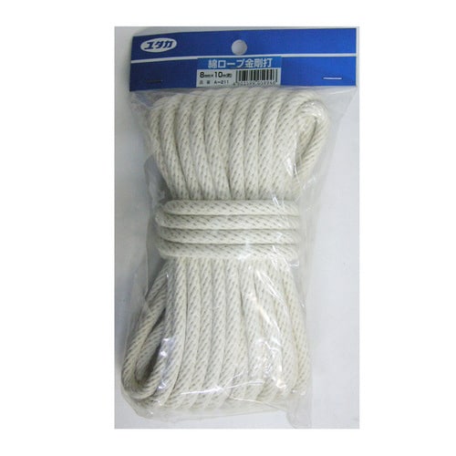 綿ロープ金剛打 8mm×10m A−211