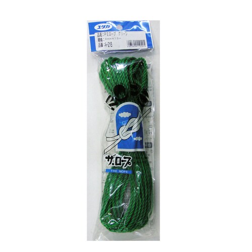 PEロープグリーン 3mm×10m A−216