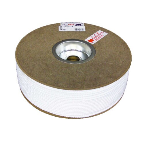 ポリエステルロープ ドラム 4mm×200m 白