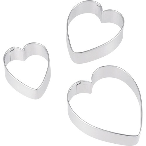 クッキー抜型 ロングハート 3個セット