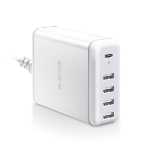 USB充電器 30W C×1 A×4 ホワイト