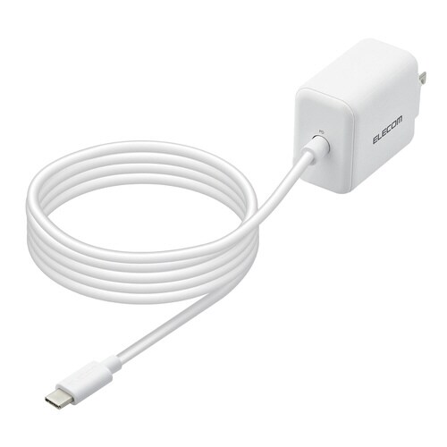 USB充電器 PD 20W ケーブル一体 ホワイト