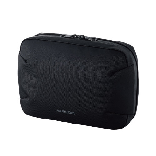 ガジェットケース ポーチ 抗菌 撥水 ブラック